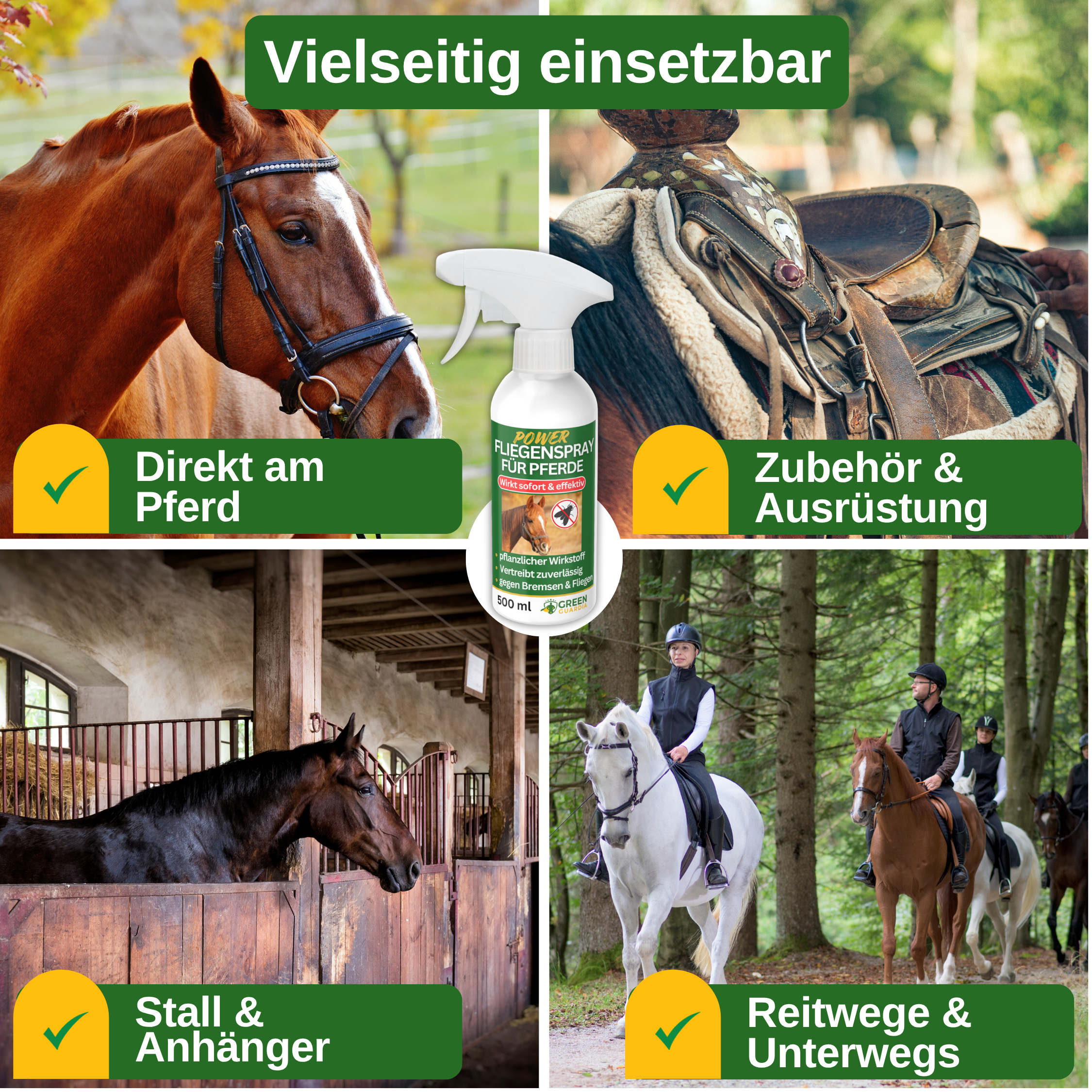 Flugspray/Hästflugavvisande kraftkoncentrat för hästar