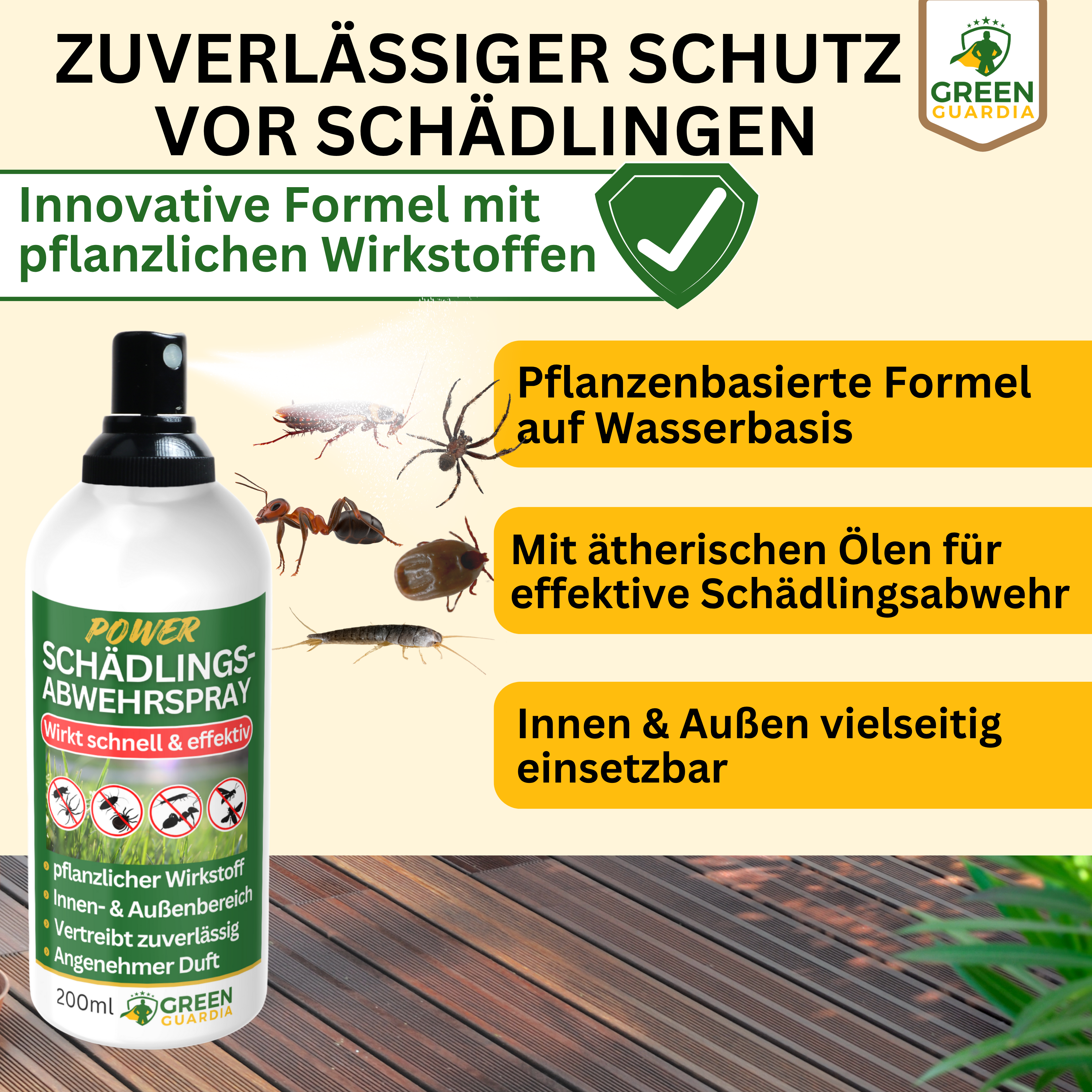 Skadedjursspray med kraftfull koncentrat