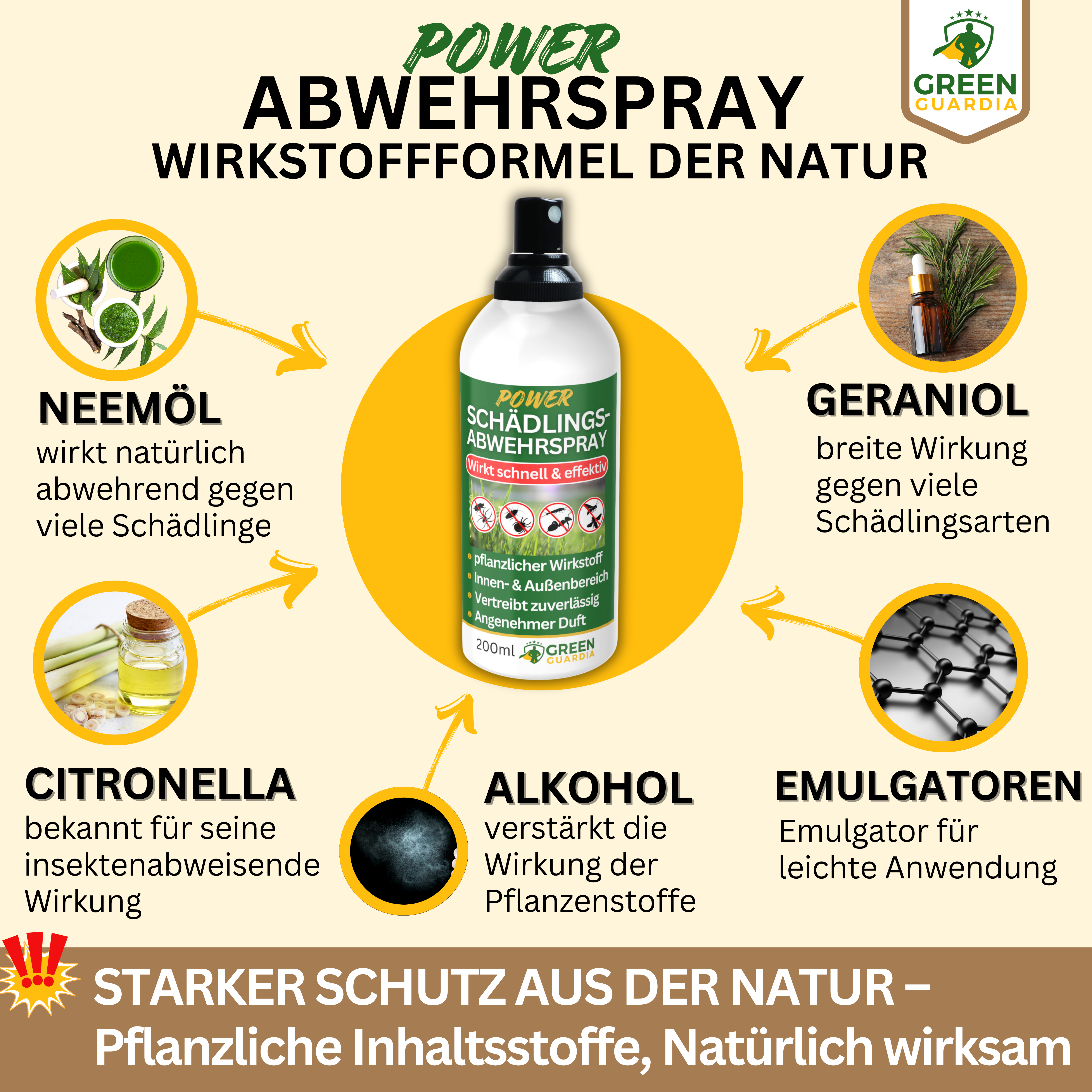 Skadedjursspray med kraftfull koncentrat