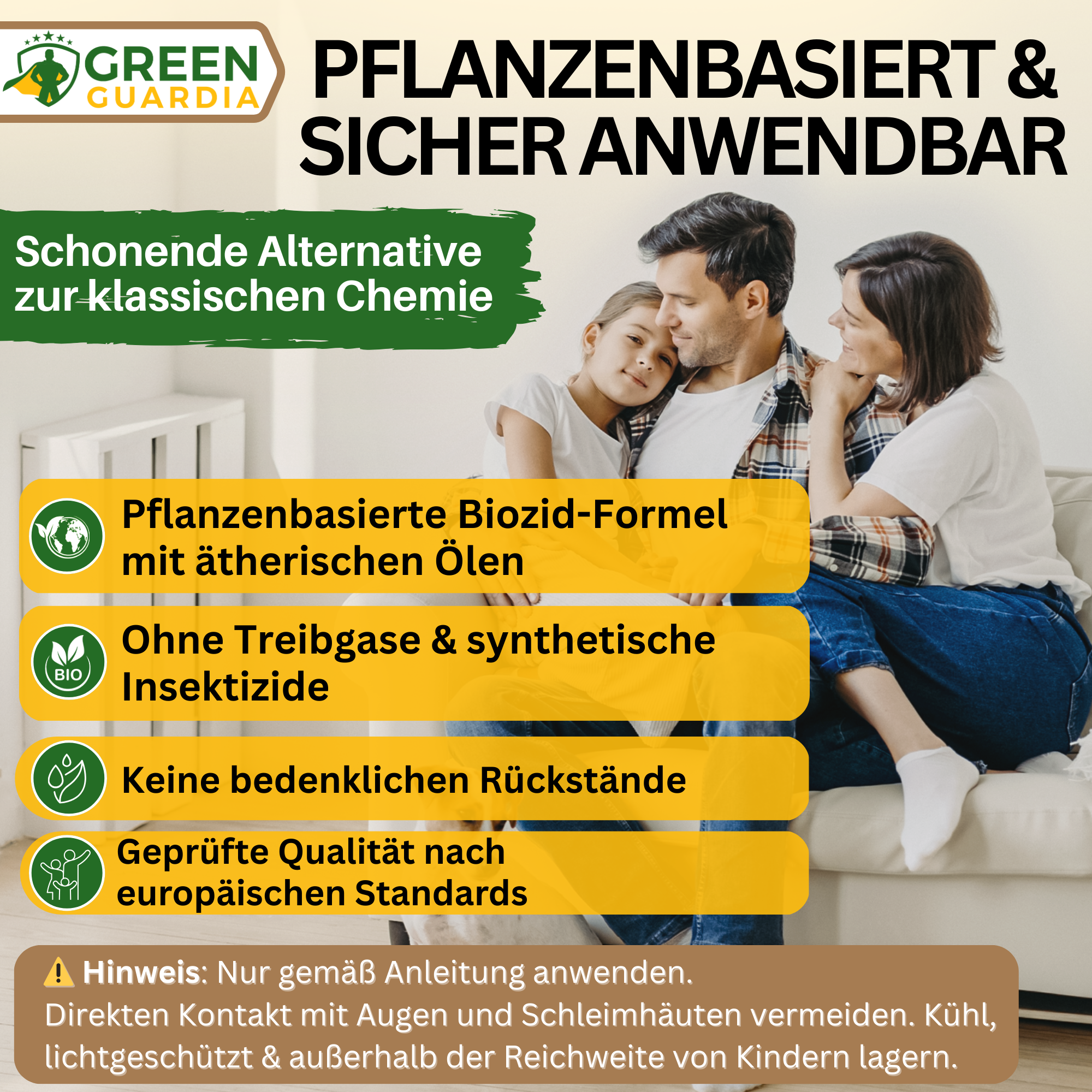 Kackerlacksavvisande spray med kraftfullt koncentrat