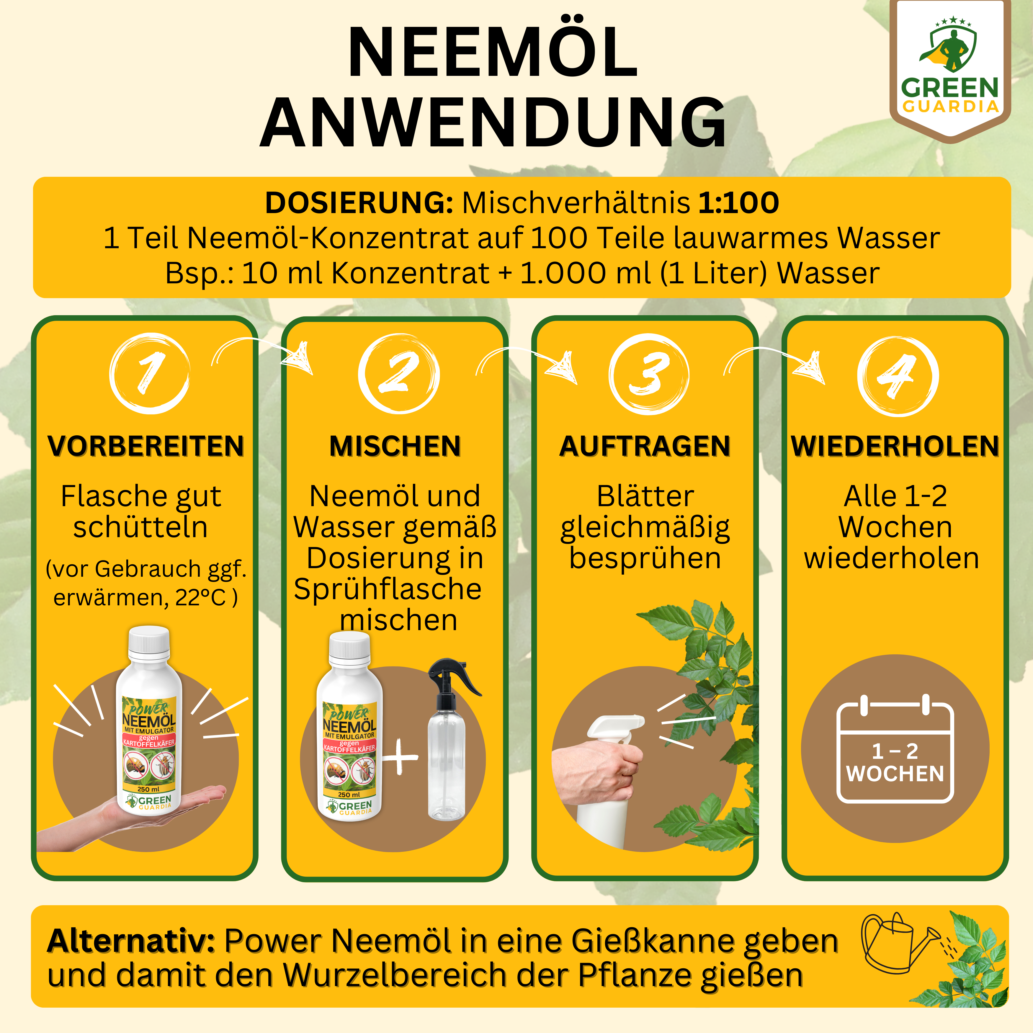Power Neem-olja mot Colorado-potatisbaggar