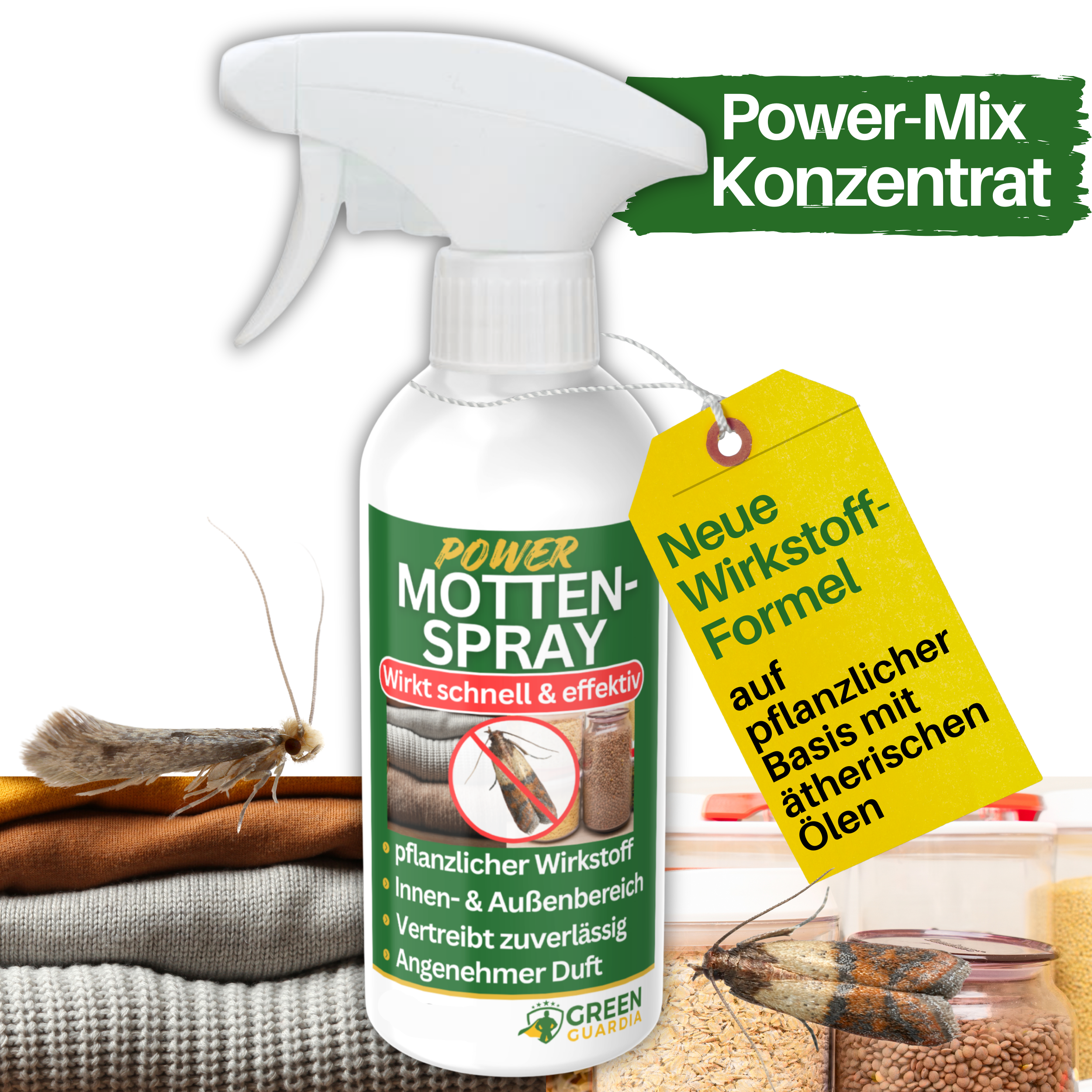 Mottavvisande spray med kraftfull koncentrat