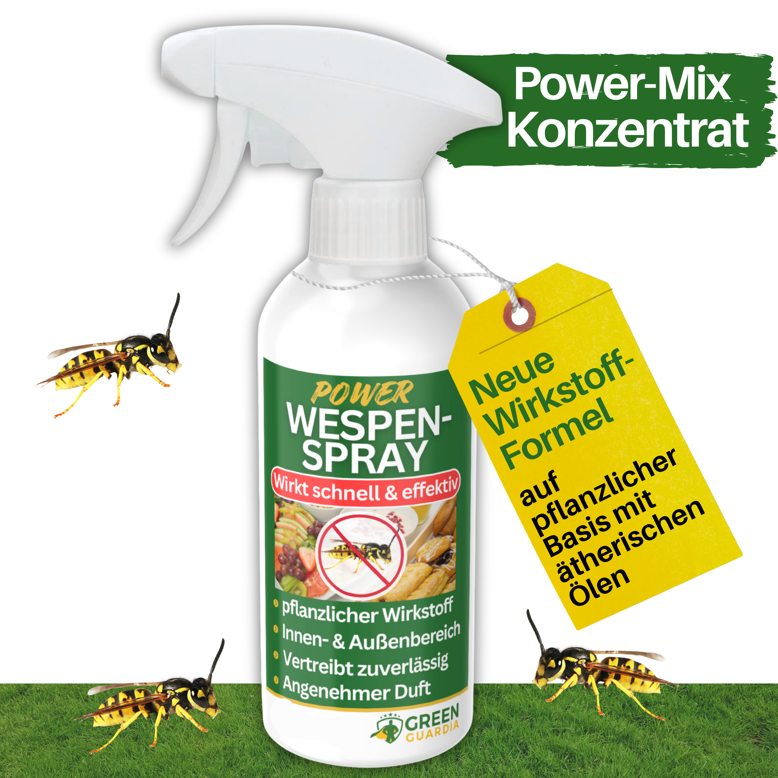 Getingavvisande spray med kraftfull koncentrat