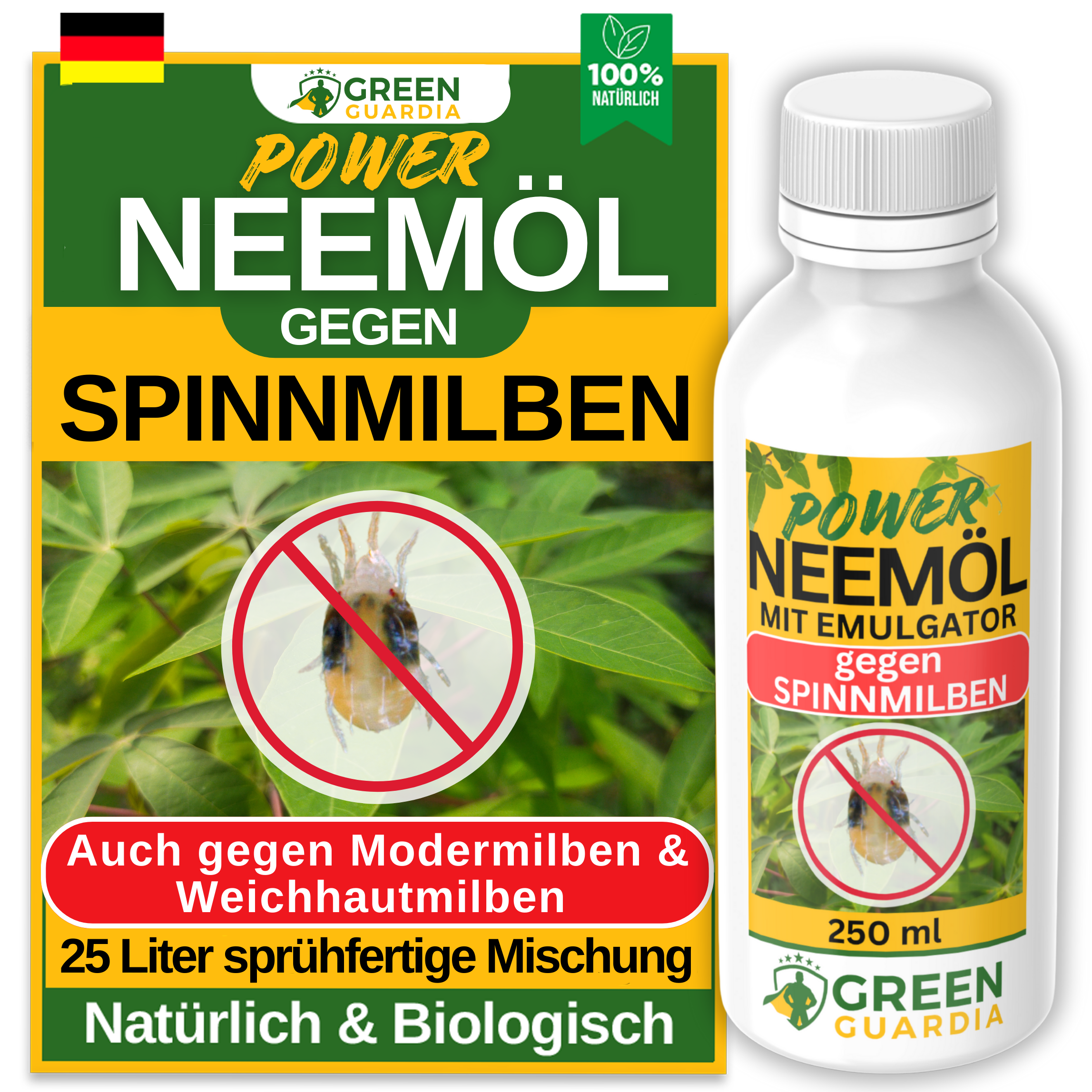 Power Neem-olja mot spinnkvalster