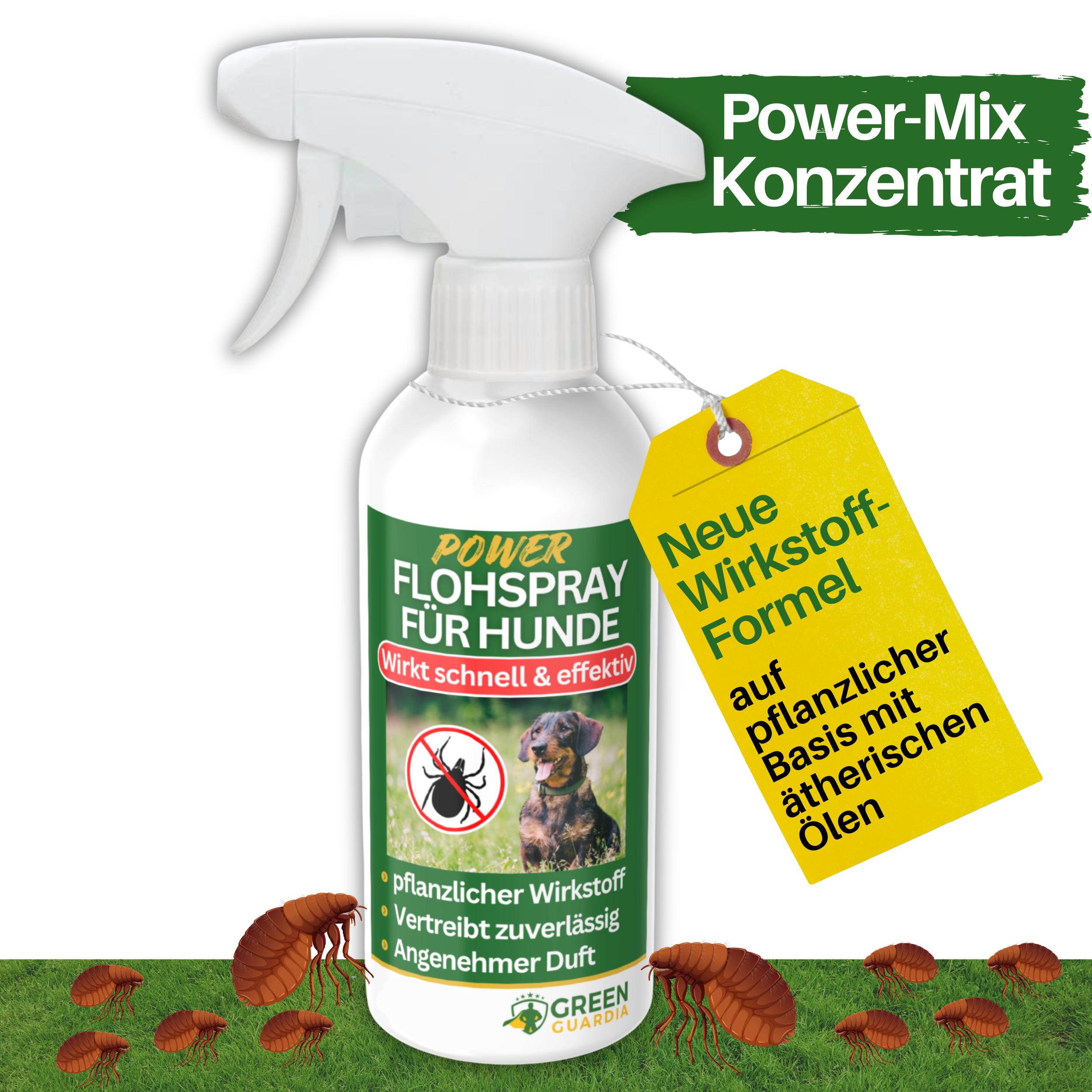 Loppmedelsspray med kraftfullt koncentrat för hundar