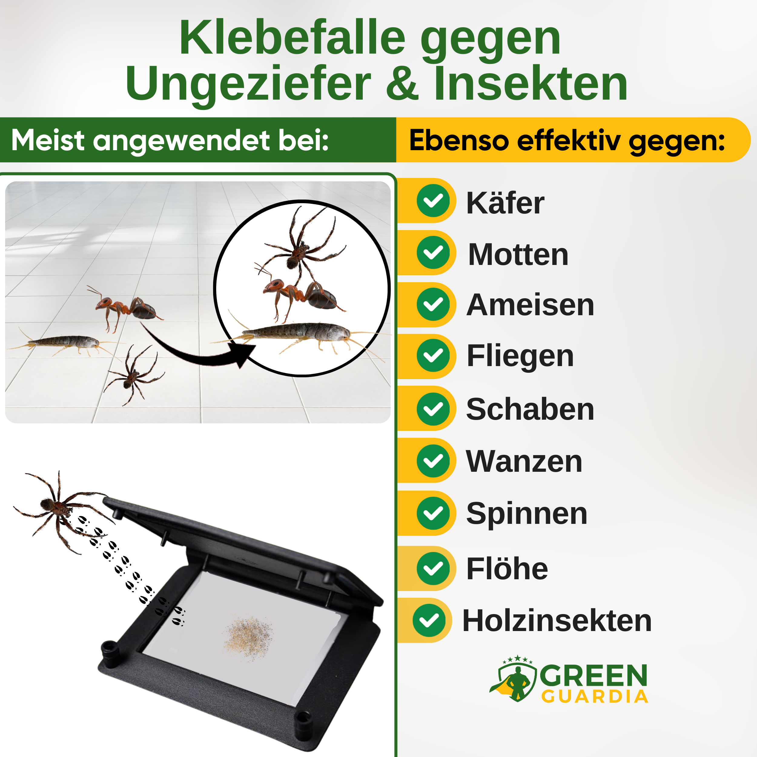 Skadedjurs-/insektsfälla med feromonlockmedel
