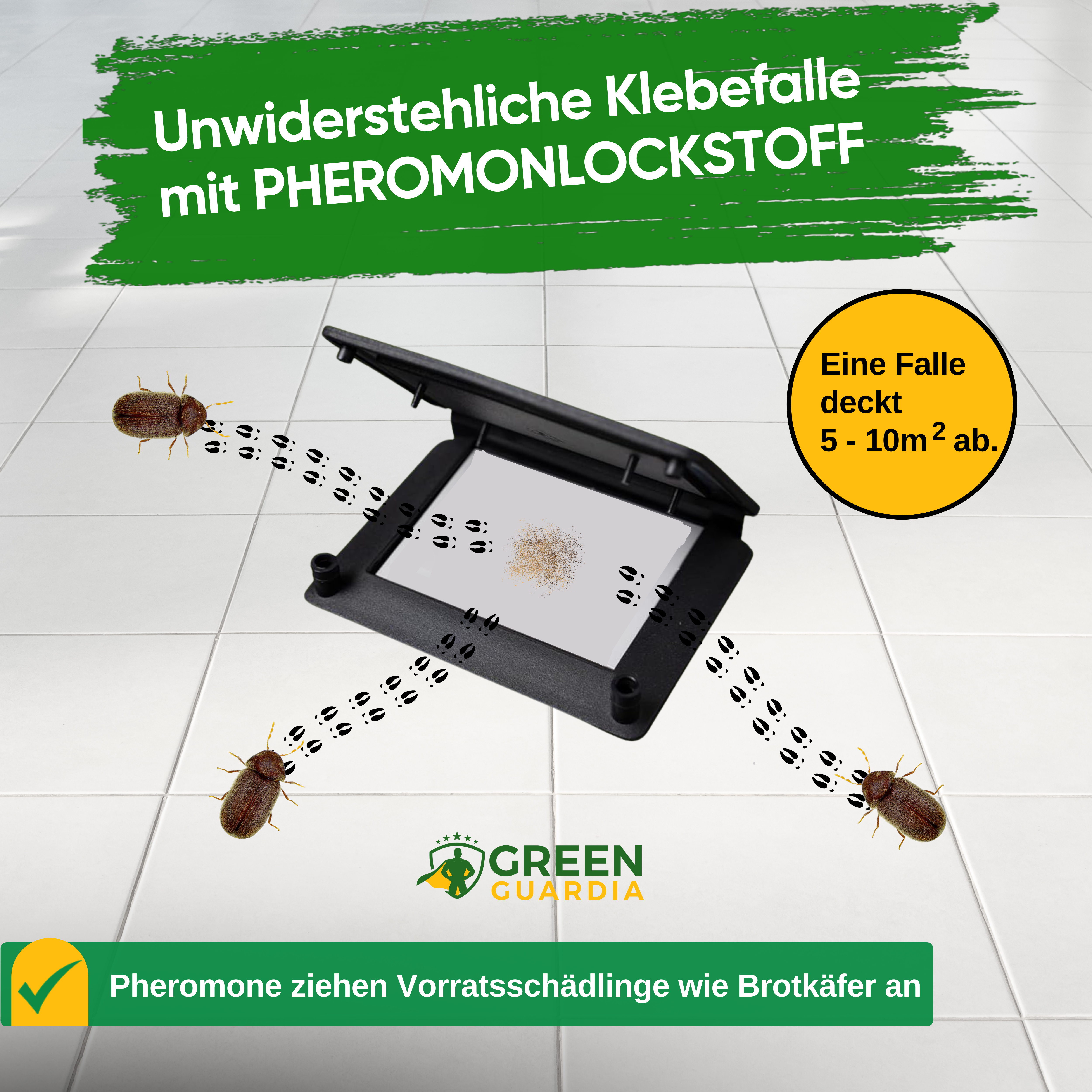 Brödbaggefälla med feromonlockmedel