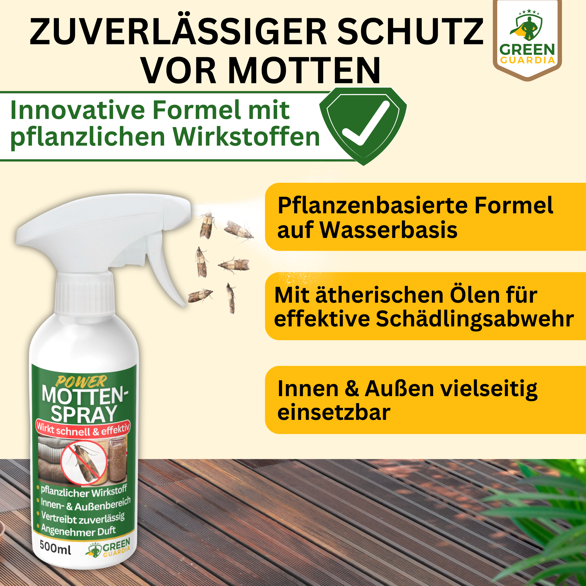 Mottavvisande spray med kraftfull koncentrat