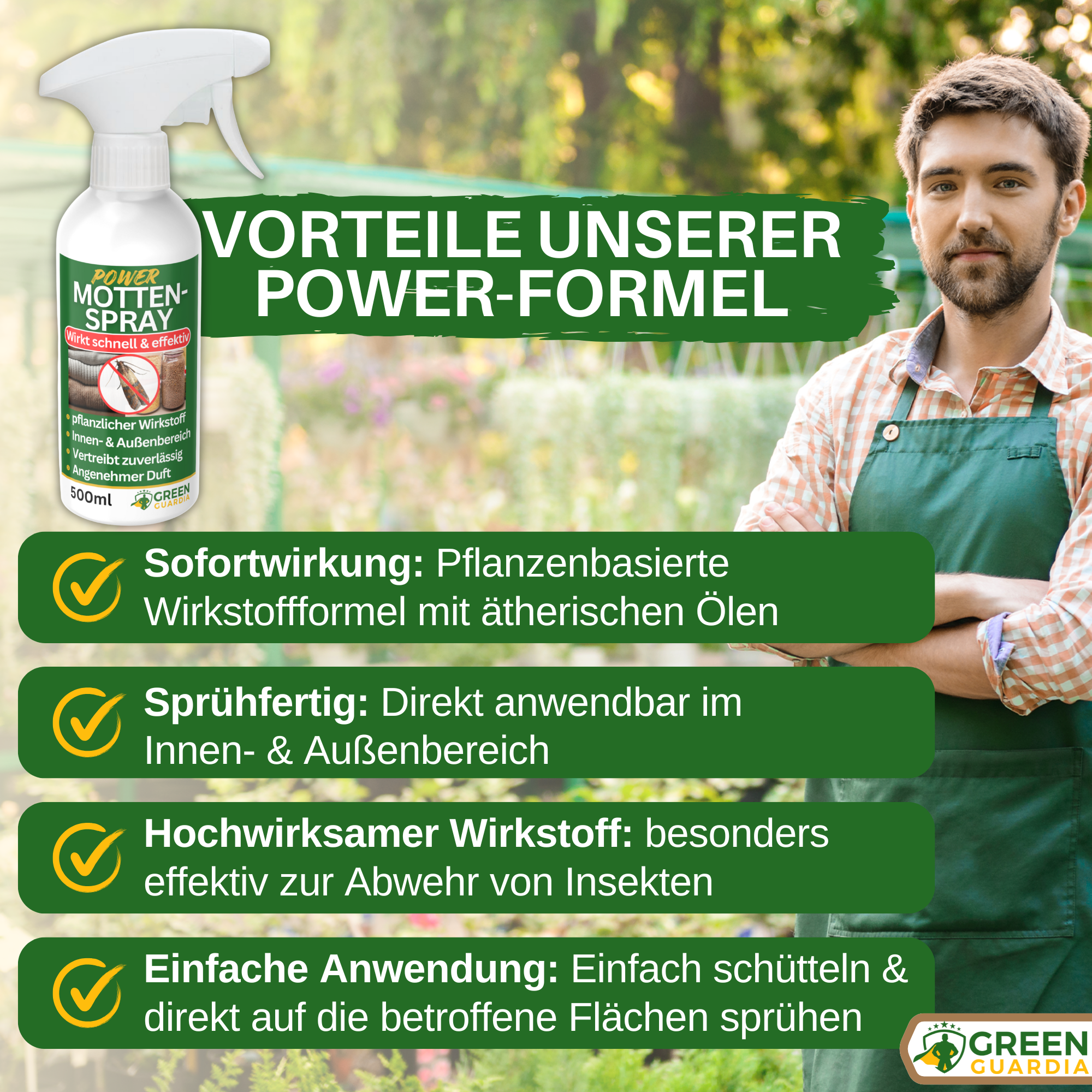 Mottavvisande spray med kraftfull koncentrat