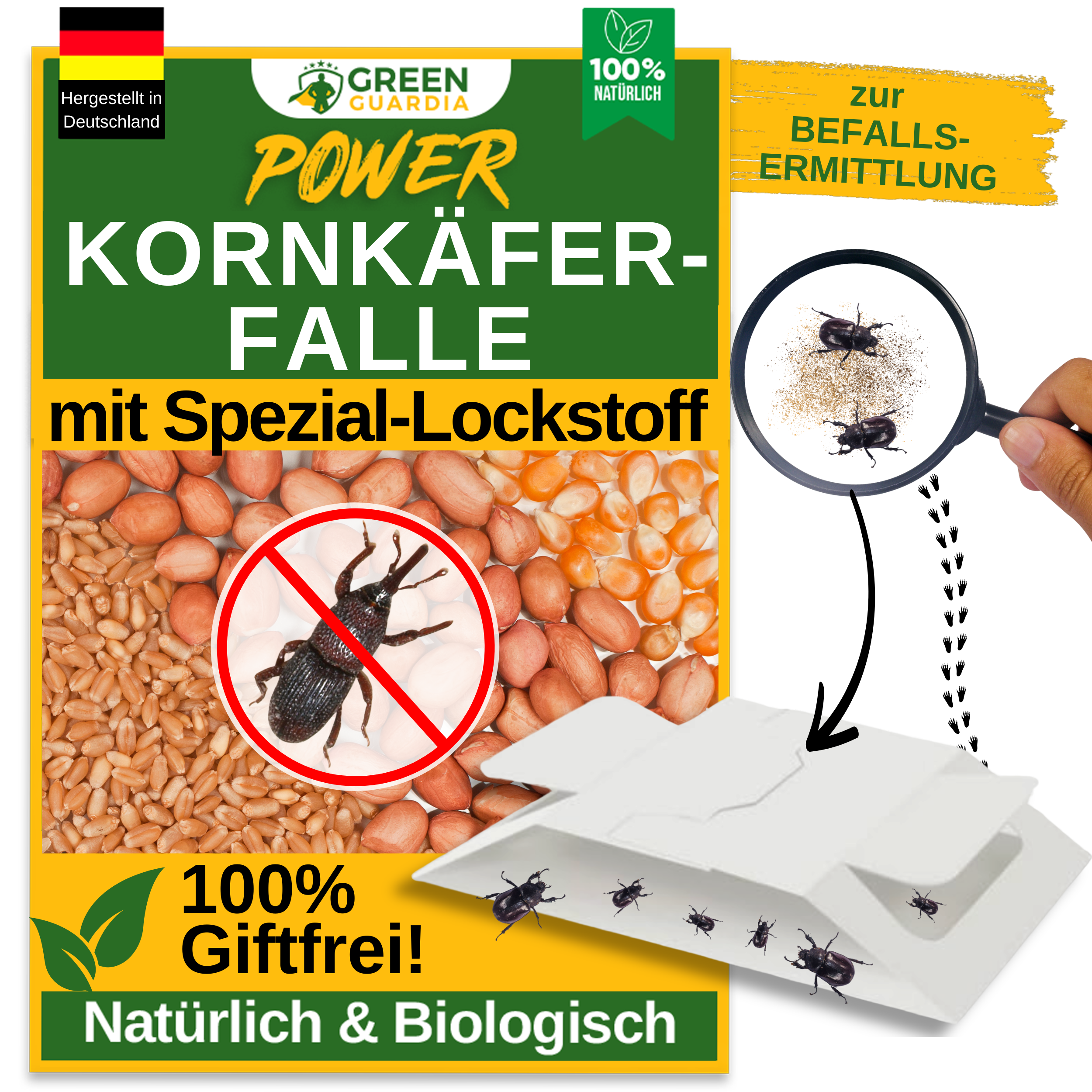 Spannmålsbaggefälla med speciellt lockmedel