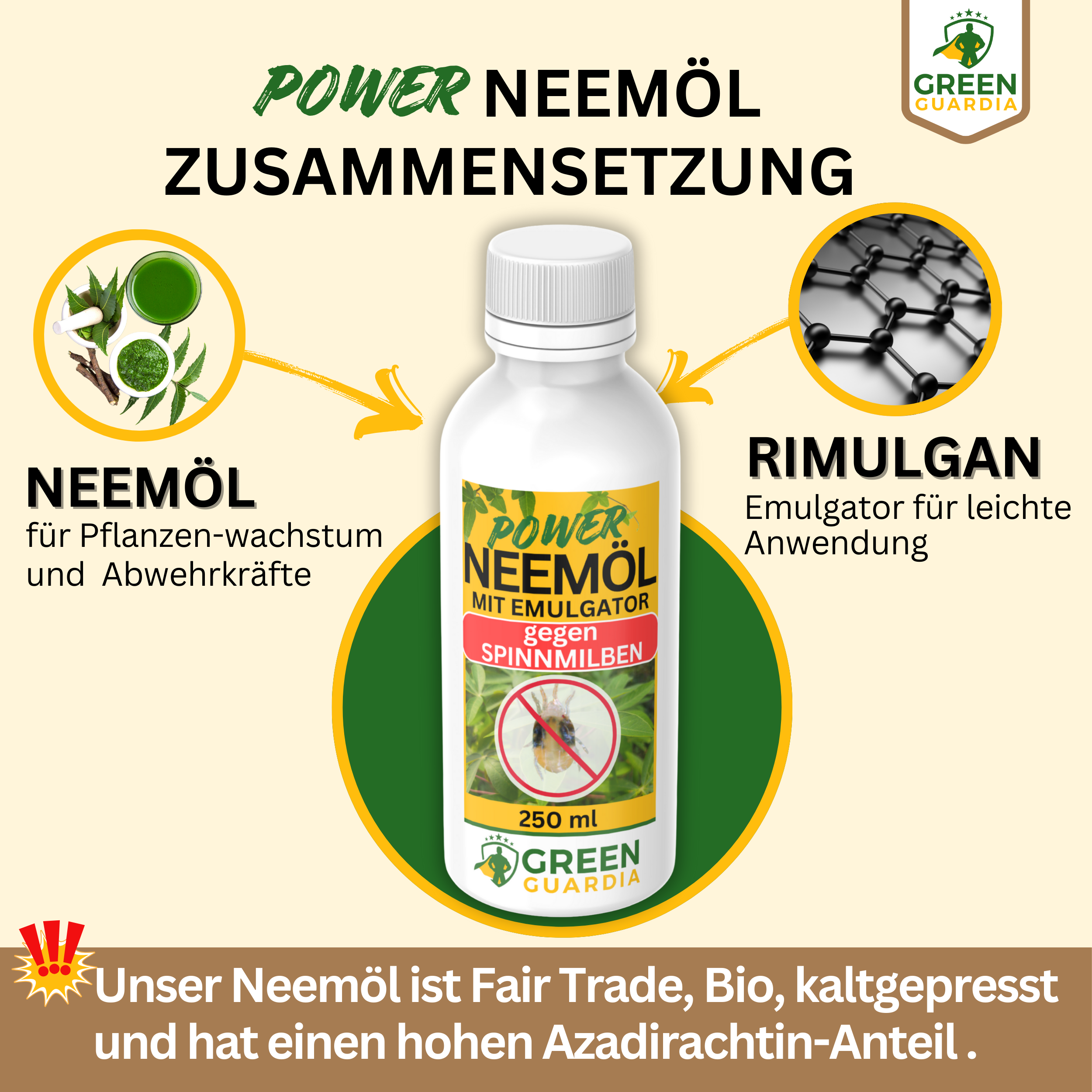 Power Neem-olja mot spinnkvalster