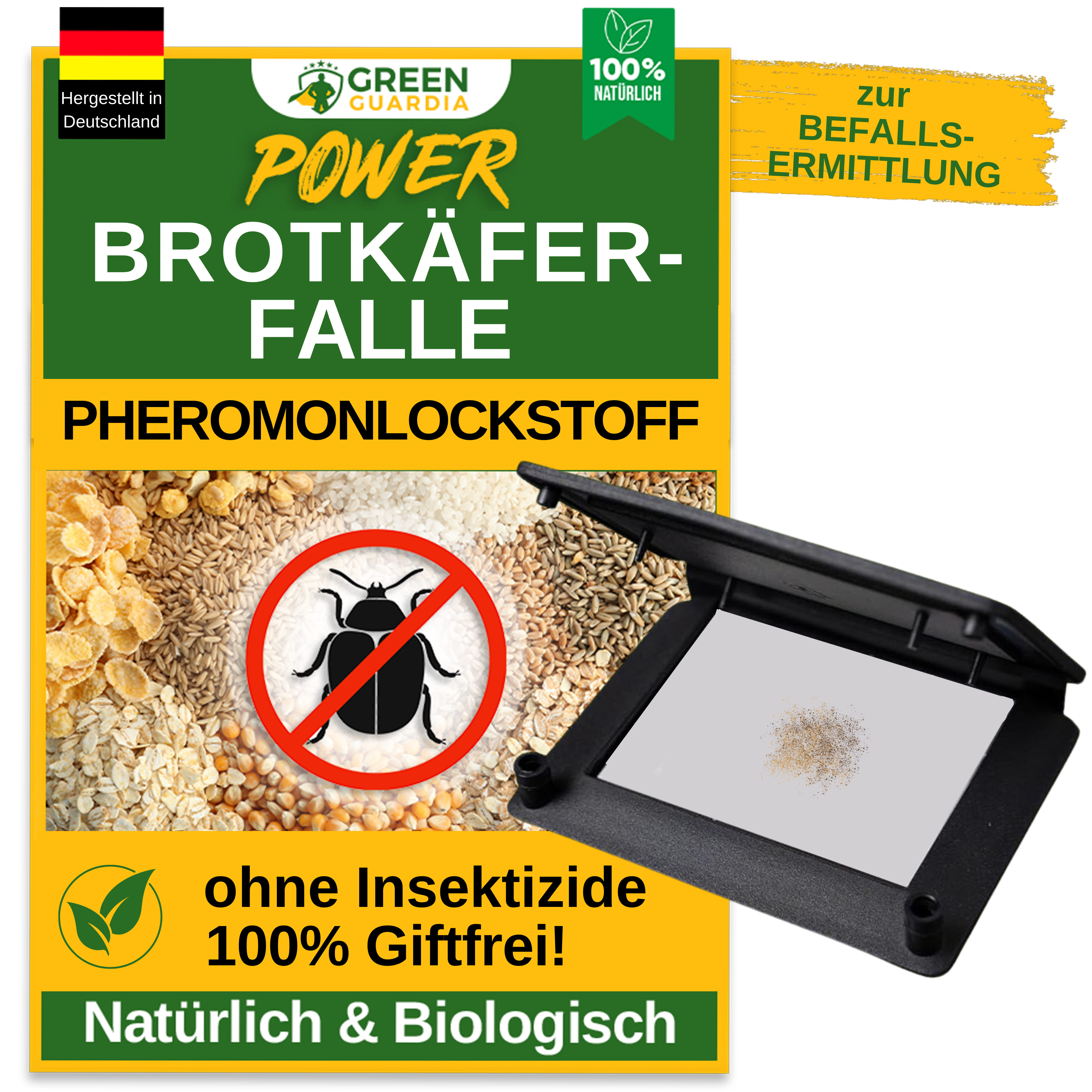 Brödbaggefälla med feromonlockmedel