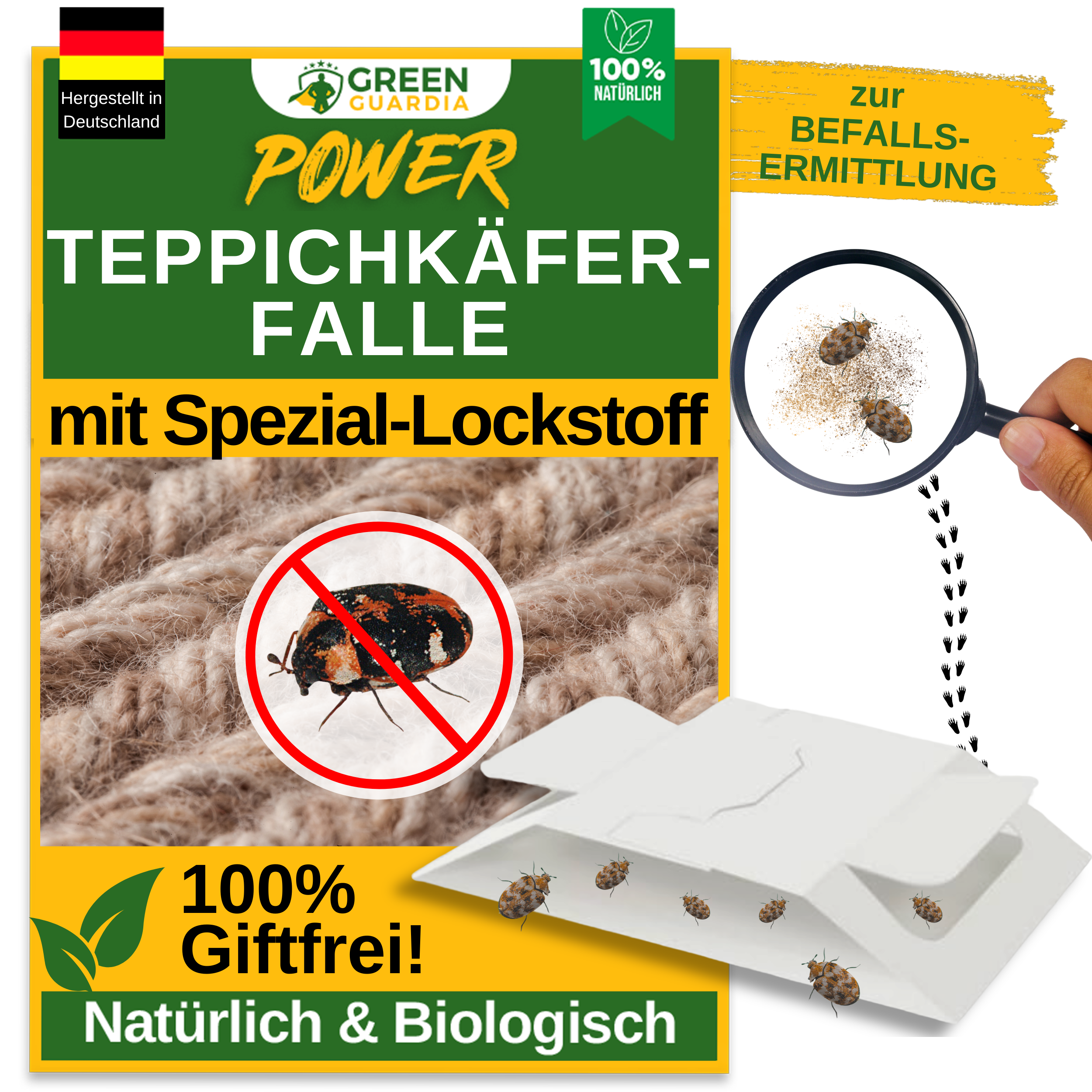 Mattbaggefälla med speciellt lockmedel