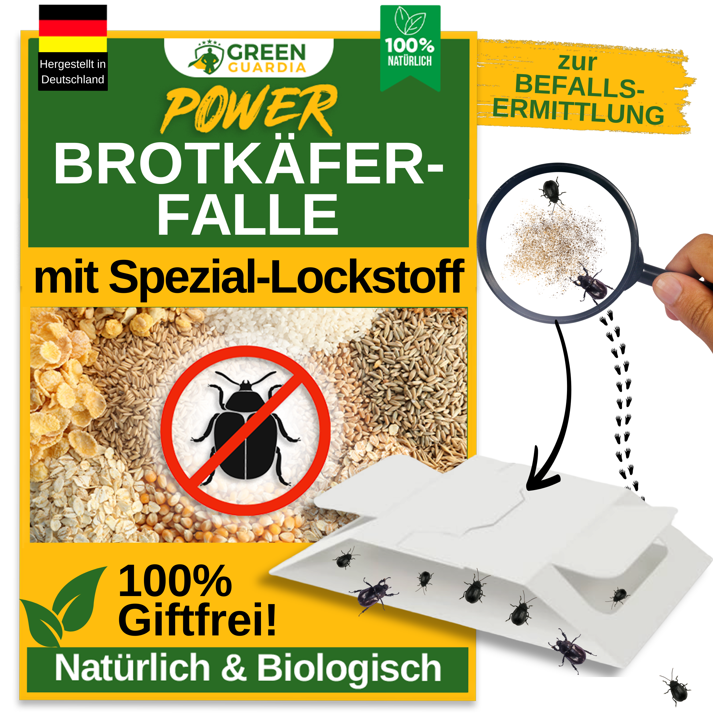Brödbaggefälla med speciellt lockmedel